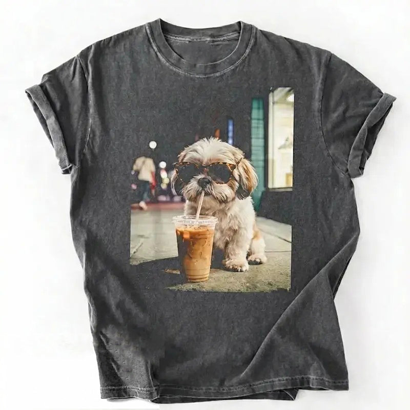 50+ Dog Breeds Available Iced Coffee T-Shirt / Sweatshirt / Hoodie