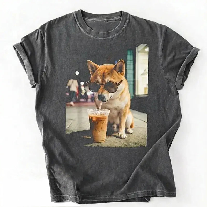 50+ Dog Breeds Available Iced Coffee T-Shirt / Sweatshirt / Hoodie