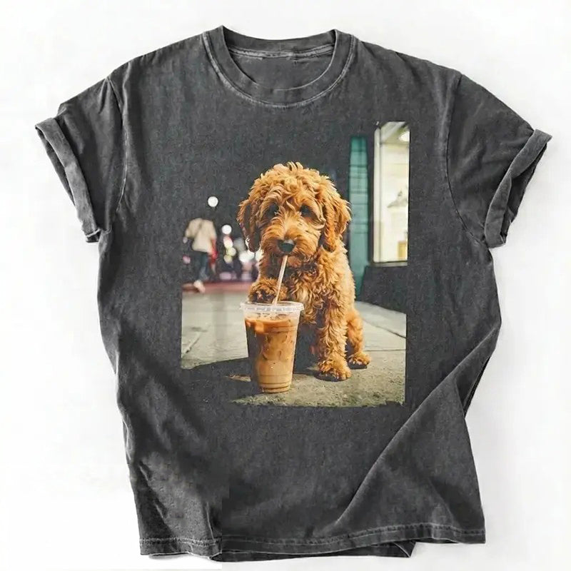 50+ Dog Breeds Available Iced Coffee T-Shirt / Sweatshirt / Hoodie