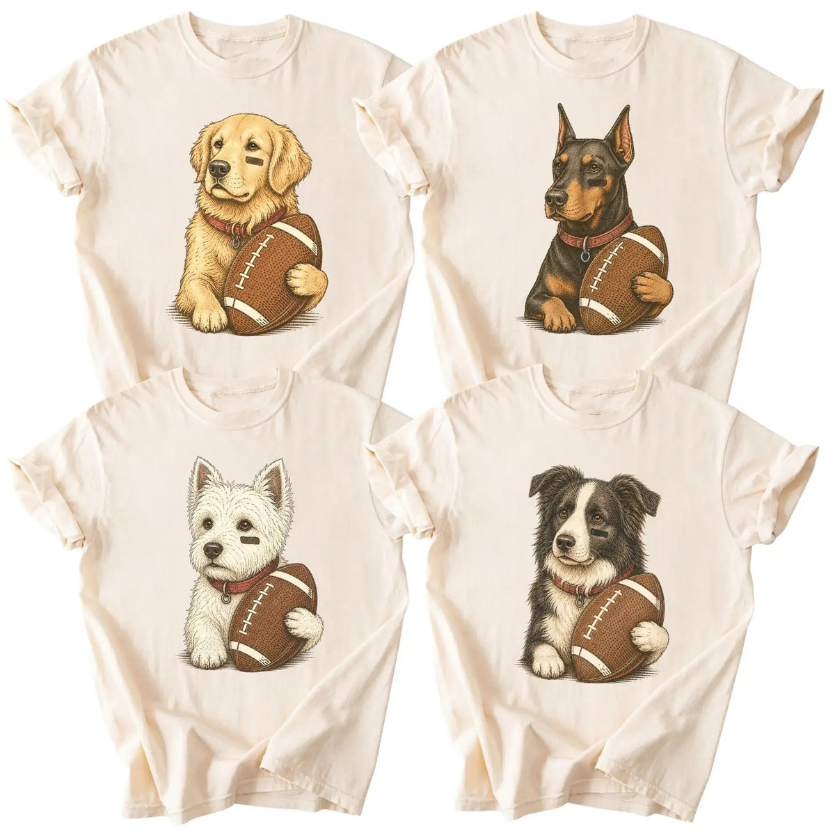 Personalized Puppy Game Day Cute Dog Lover T-Shirt / Sweatshirt / Hoodie