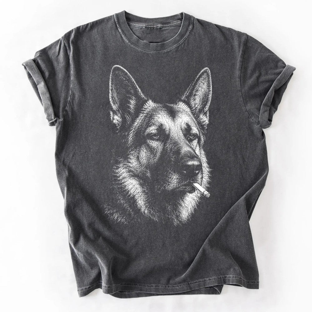 Funny Vintage Smoking Dog Featuring Multiple Popular Breeds Cool Canine Graphic Pet Lover Gift T-Shirt / Sweatshirt / Hoodie