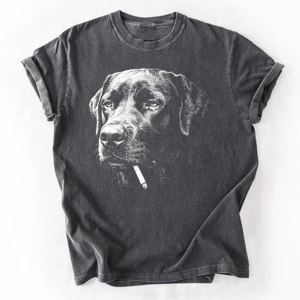 Funny Vintage Smoking Dog Featuring Multiple Popular Breeds Cool Canine Graphic Pet Lover Gift T-Shirt / Sweatshirt / Hoodie