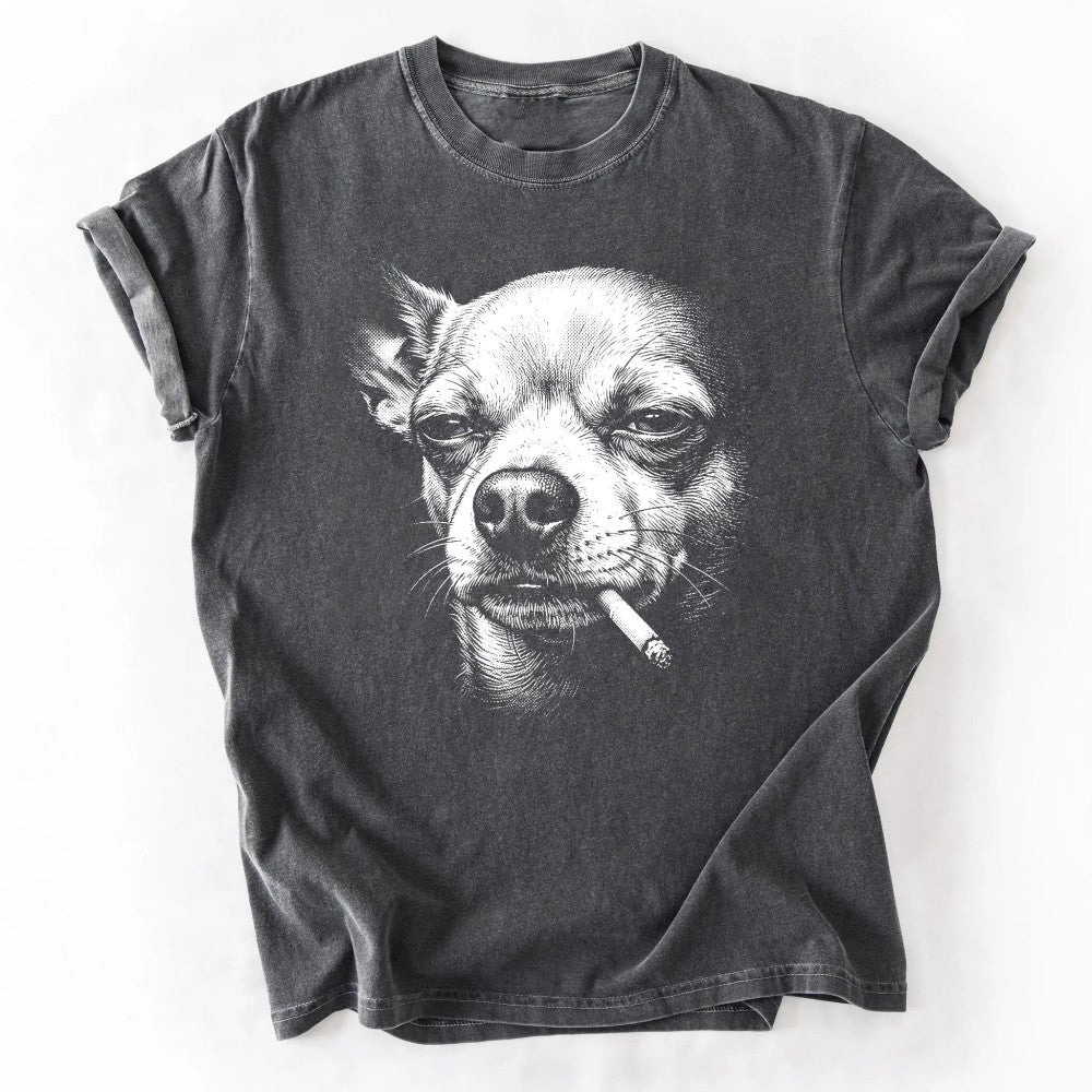 Funny Vintage Smoking Dog Featuring Multiple Popular Breeds Cool Canine Graphic Pet Lover Gift T-Shirt / Sweatshirt / Hoodie