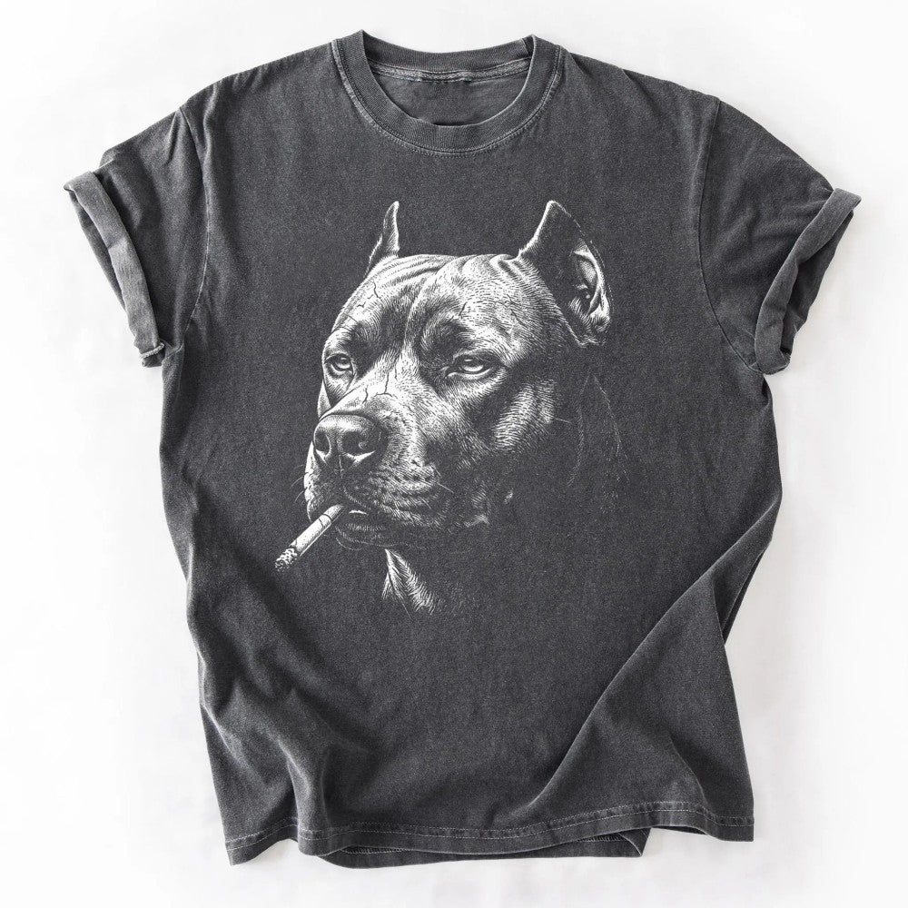 Funny Vintage Smoking Dog Featuring Multiple Popular Breeds Cool Canine Graphic Pet Lover Gift T-Shirt / Sweatshirt / Hoodie