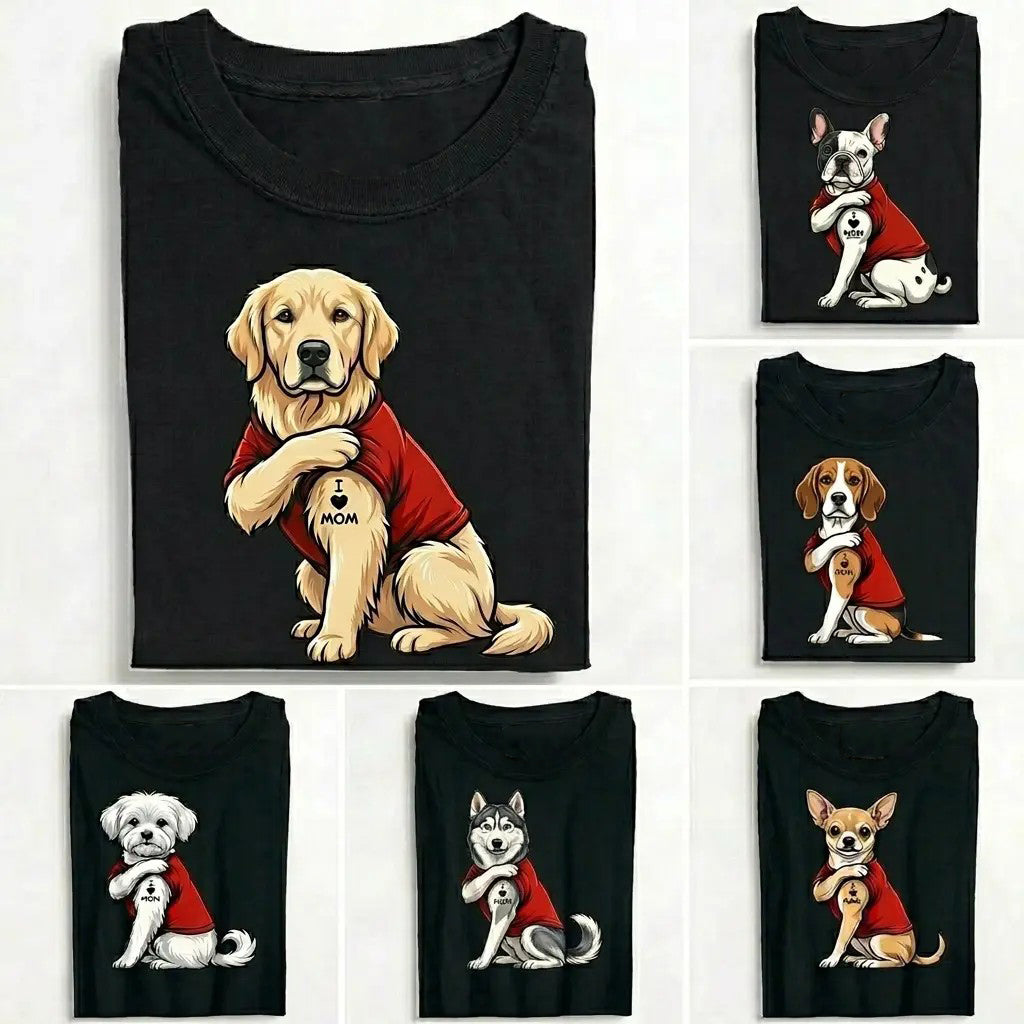 Dog Mom Shirt Cute Cartoon Dog T-Shirt / Sweatshirt / Hoodie