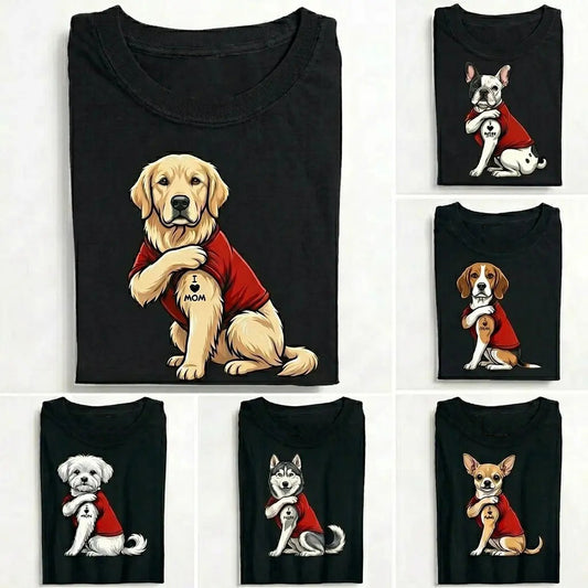 Dog Mom Shirt Cute Cartoon Dog T-Shirt / Sweatshirt / Hoodie