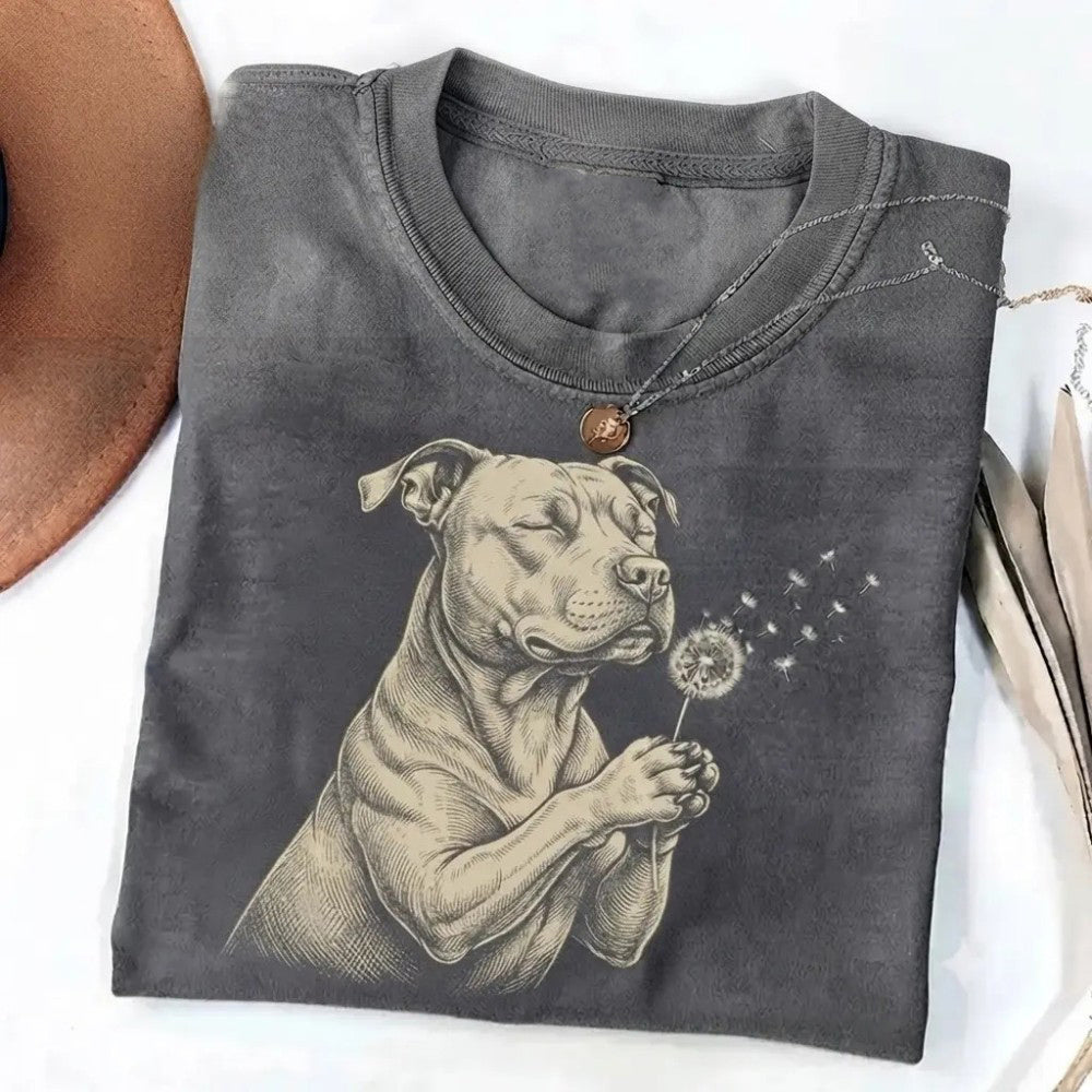 Custom Dog Breed Shirt Cute Puppy Dandelion Graphic T-Shirt / Sweatshirt / Hoodie