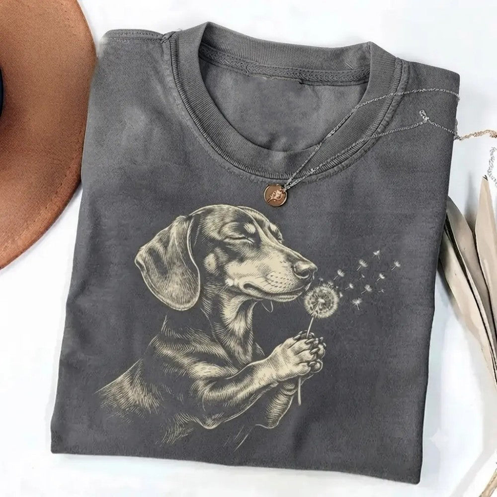 Custom Dog Breed Shirt Cute Puppy Dandelion Graphic T-Shirt / Sweatshirt / Hoodie