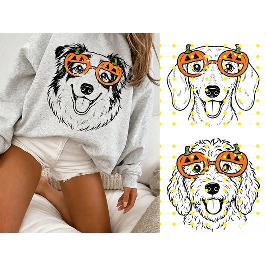Custom 50+ Dog Breeds Halloween Funny Spooky Puppy Graphic Trick-or-Treat T-Shirt / Sweatshirt / Hoodie