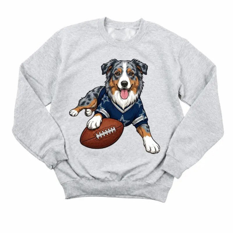 Vintage Football Dog Game Day Dog Lover  T-Shirt / Sweatshirt / Hoodie