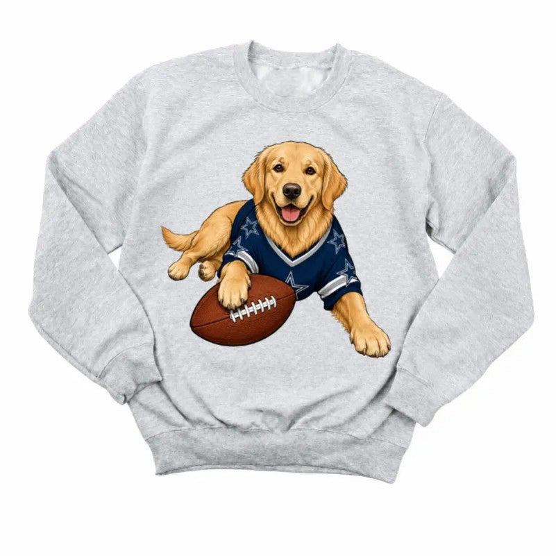 Vintage Football Dog Game Day Dog Lover  T-Shirt / Sweatshirt / Hoodie