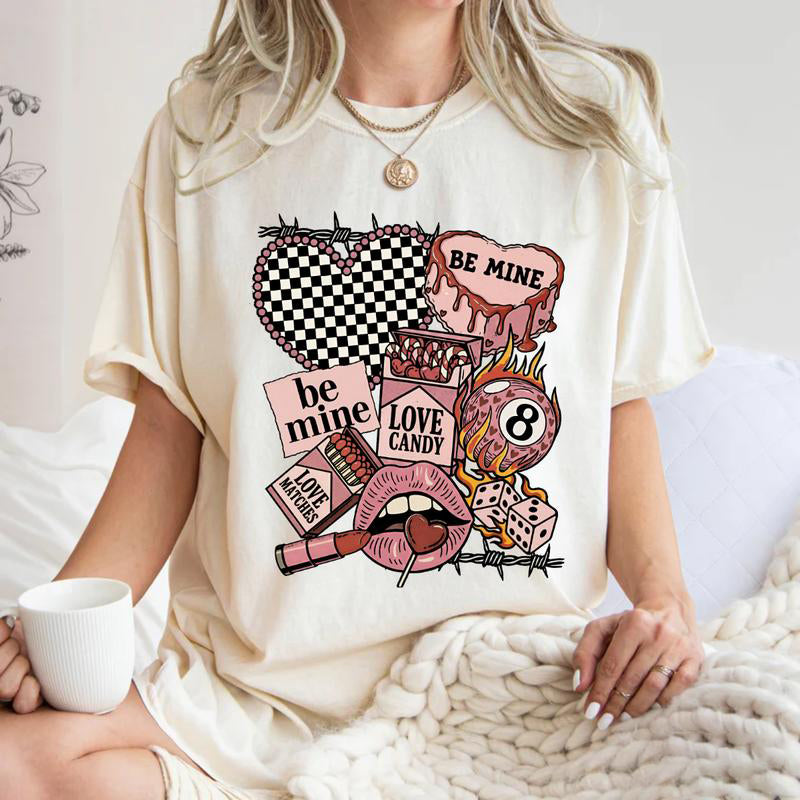 Western Valentine Collage Retro Cowgirl Love Graphic T-Shirt / Sweatshirt / Hoodie