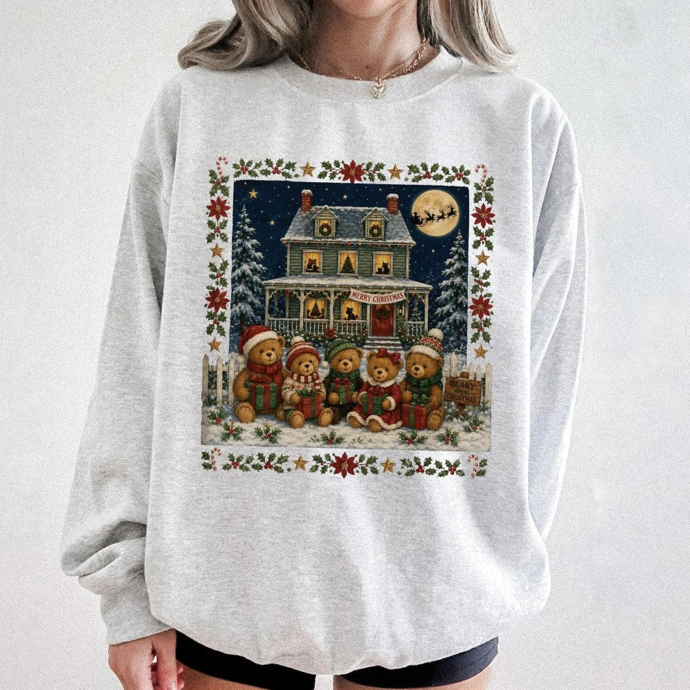 Vintage Christmas Bears Holiday T-Shirt / Sweatshirt / Hoodie
