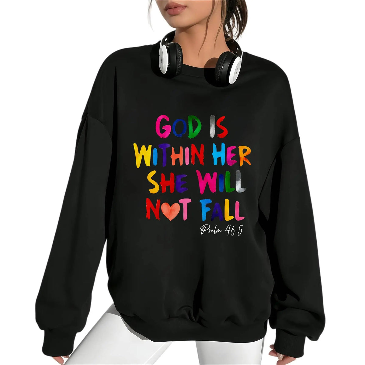 God is Within Her Inspirational Letter Print T-Shirt / Sweatshirt / Hoodie
