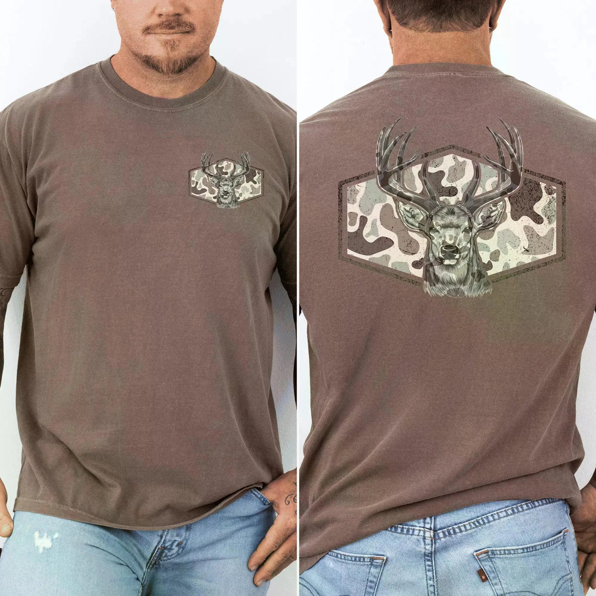 Deer Hunting Vintage Camouflage T-Shirt / Sweatshirt / Hoodie