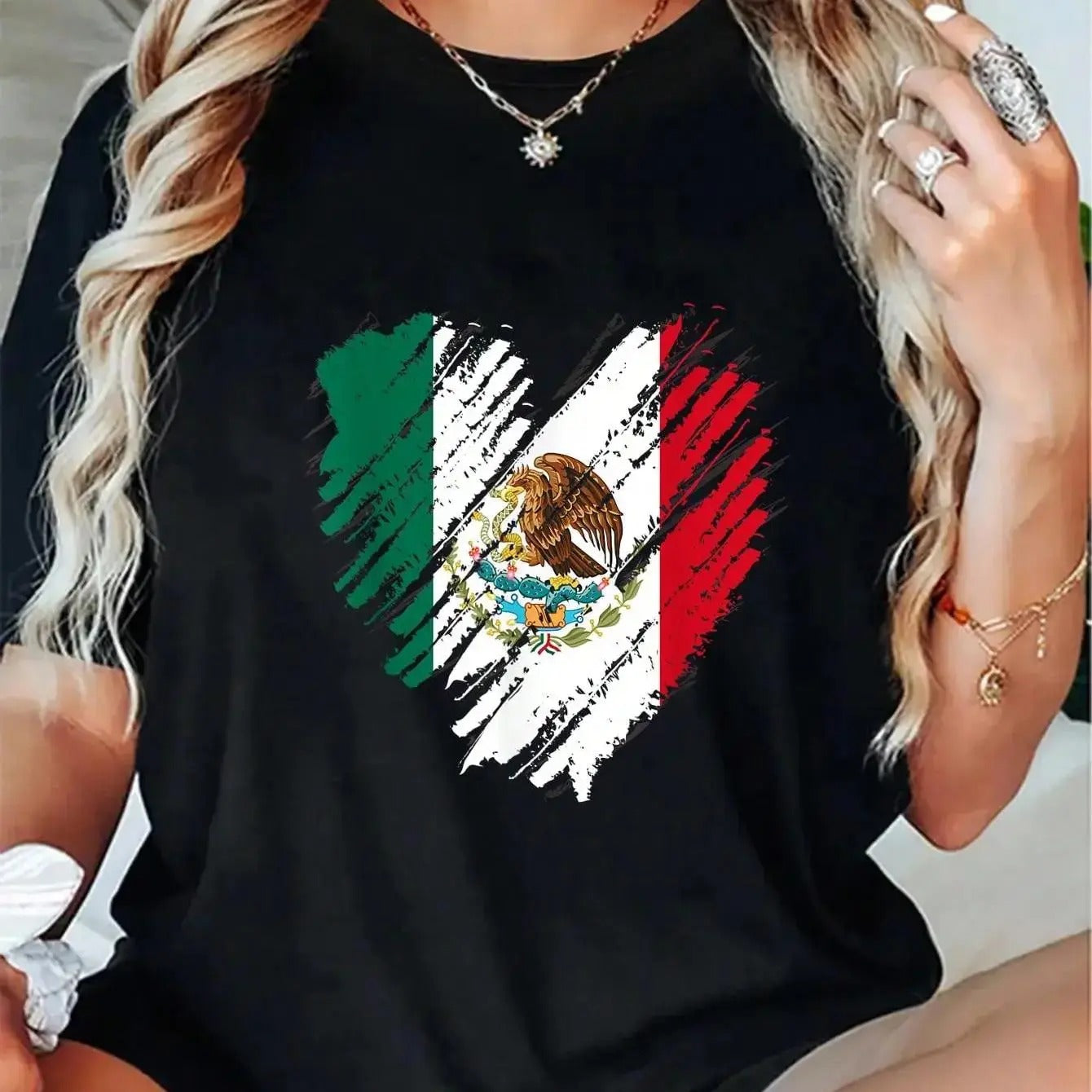 Mexico City Mexican Flag Heart Gift Mexico T-Shirt / Sweatshirt / Hoodie