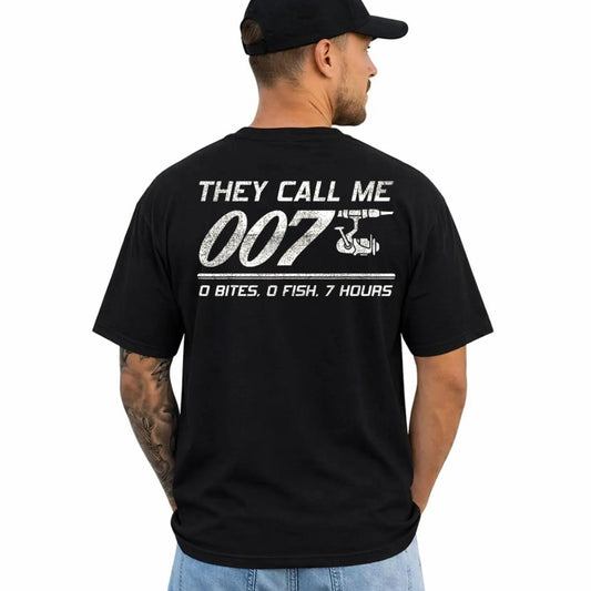Fisherman Joke Dad They Call Me 007 T-Shirt / Sweatshirt / Hoodie