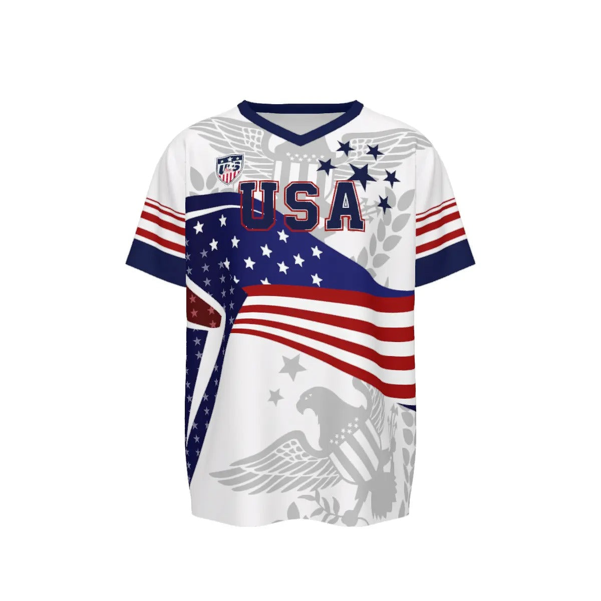 USA Patriotic Eagle Soccer Jersey - American Flag Football Jersey
