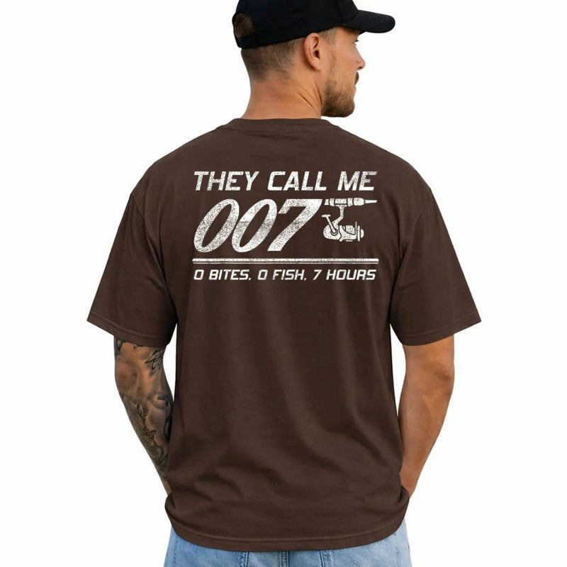 Fisherman Joke Dad They Call Me 007 T-Shirt / Sweatshirt / Hoodie