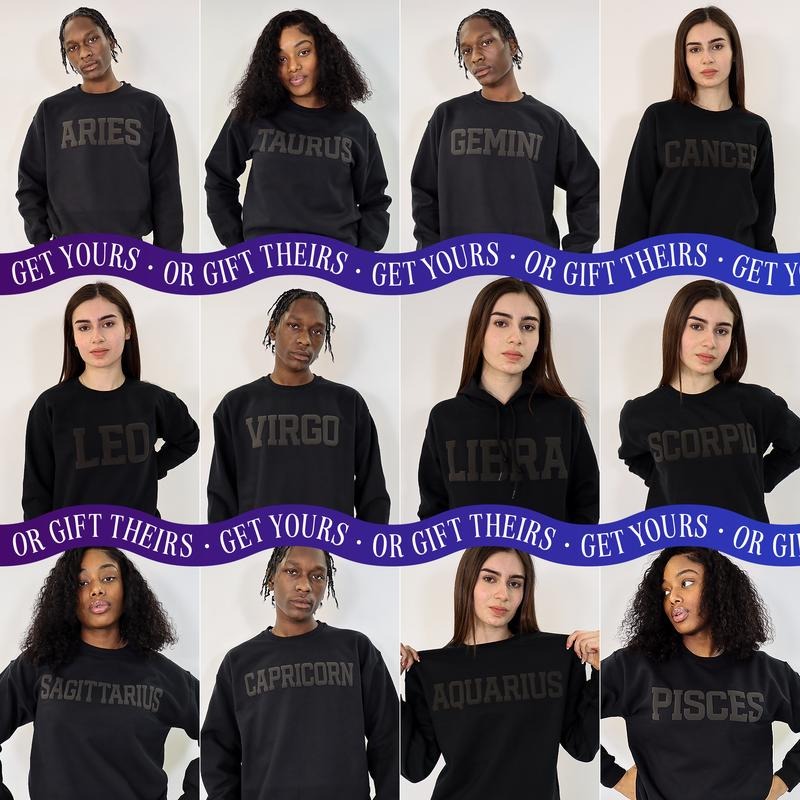 Zodiac Puff Print T-Shirt / Sweatshirt / Hoodie