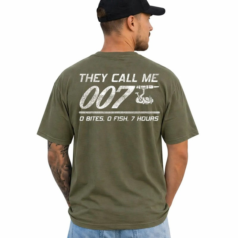 Fisherman Joke Dad They Call Me 007 T-Shirt / Sweatshirt / Hoodie