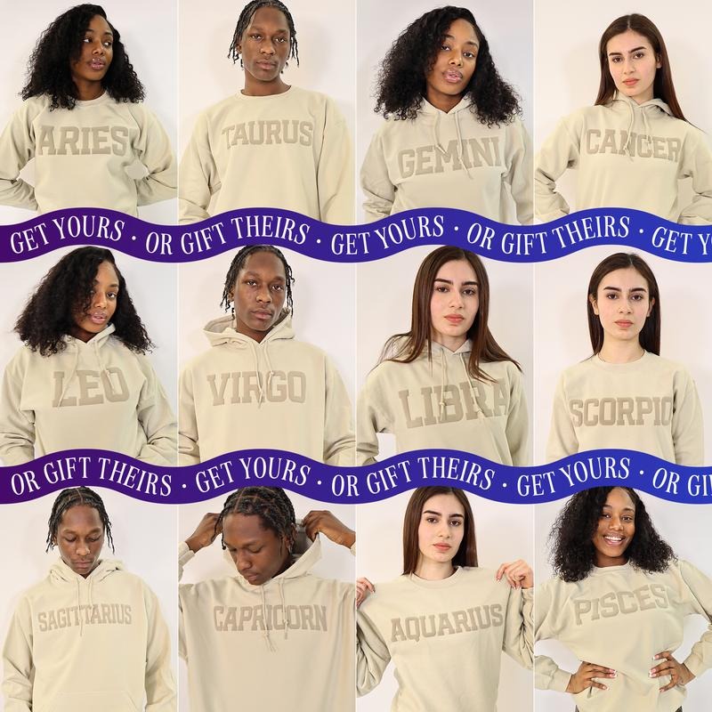 Zodiac Puff Print T-Shirt / Sweatshirt / Hoodie