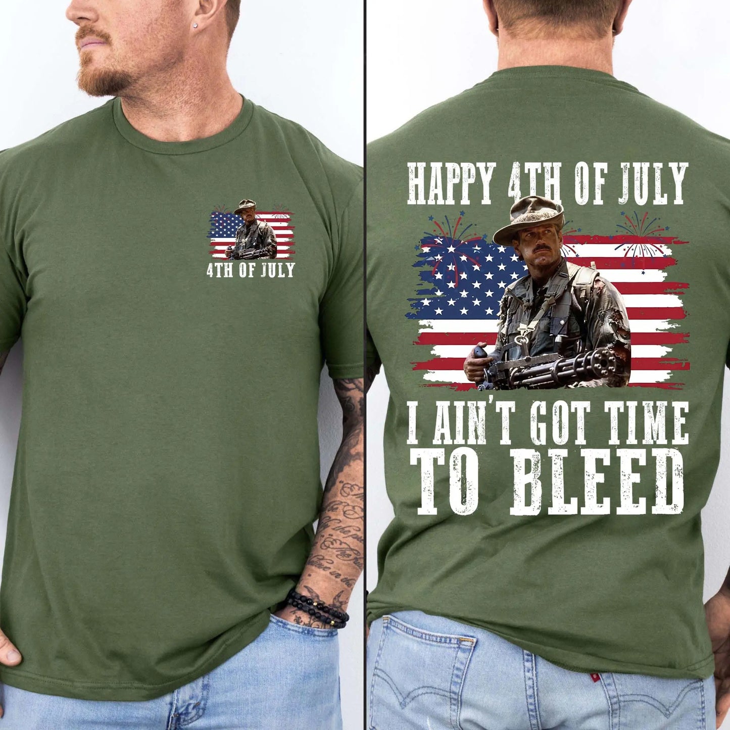 I Ain't Got Time To Bleed 4th Of July T-Shirt / Sweatshirt / Hoodie