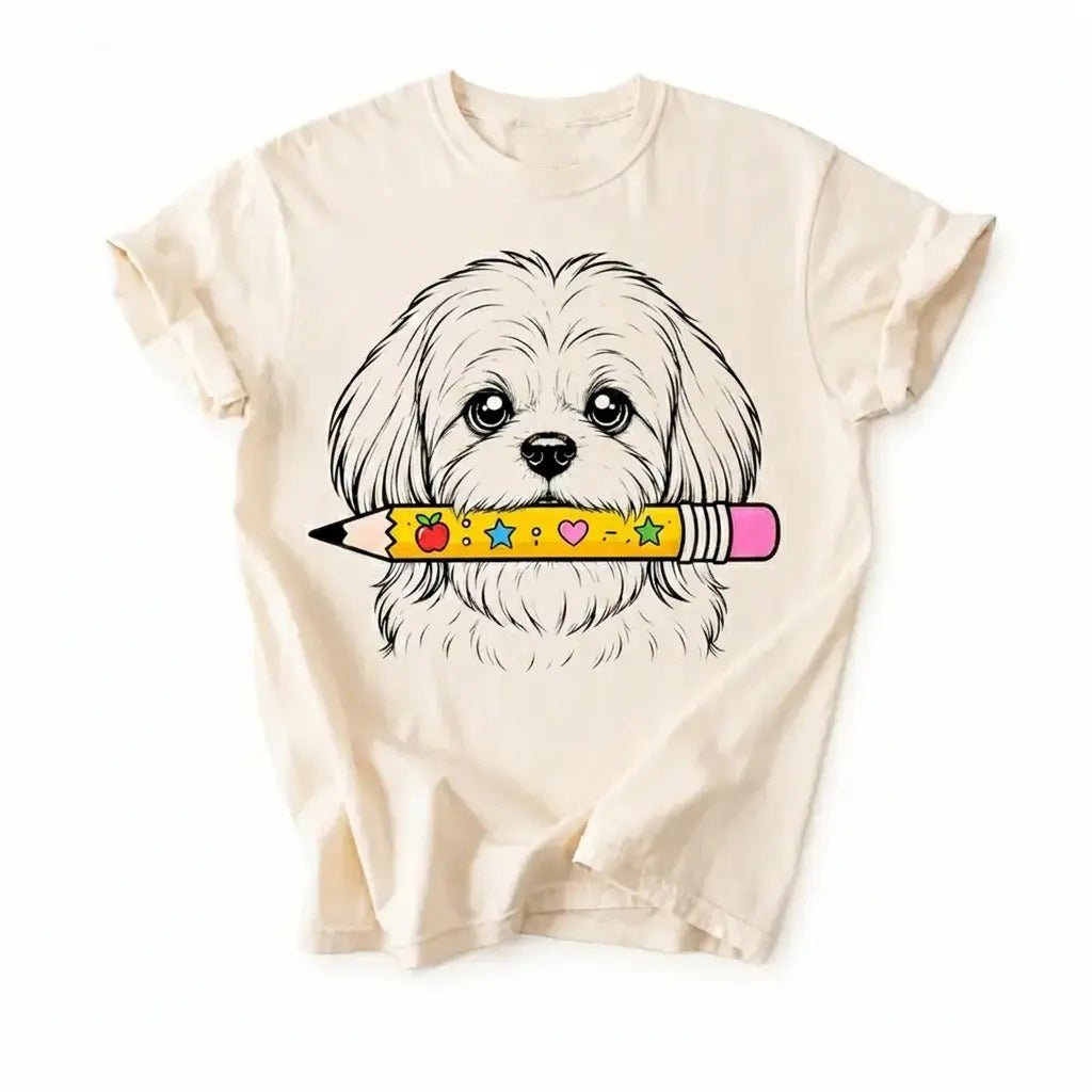 50+ Dog Breeds Back to School Cute First Day of School Teacher T-Shirt / Sweatshirt / Hoodie