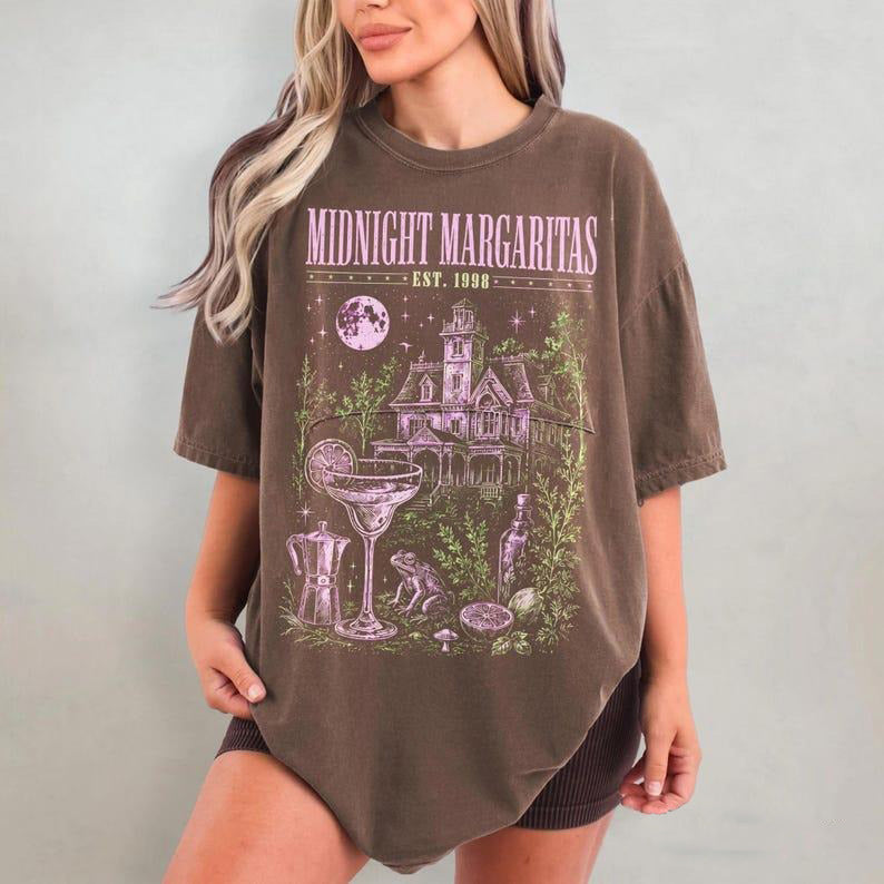 Midnight Margaritas Witchy Cocktail Graphic T-Shirt / Sweatshirt / Hoodie