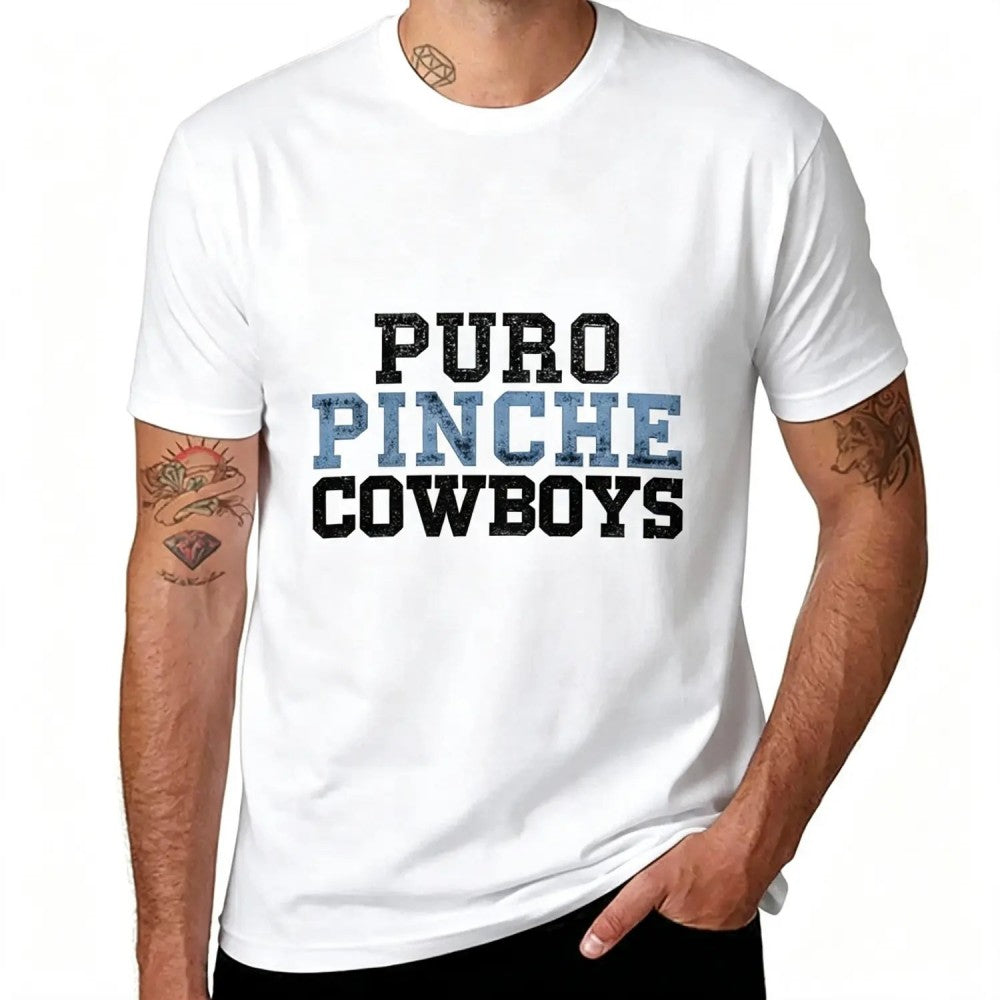 Puro Pinche Cowboys Men's Cotton Short Sleeve T-Shirt / Sweatshirt / Hoodie