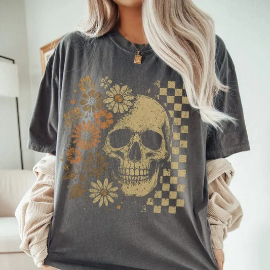 Boho Skull  Vintage T-Shirt / Sweatshirt / Hoodie