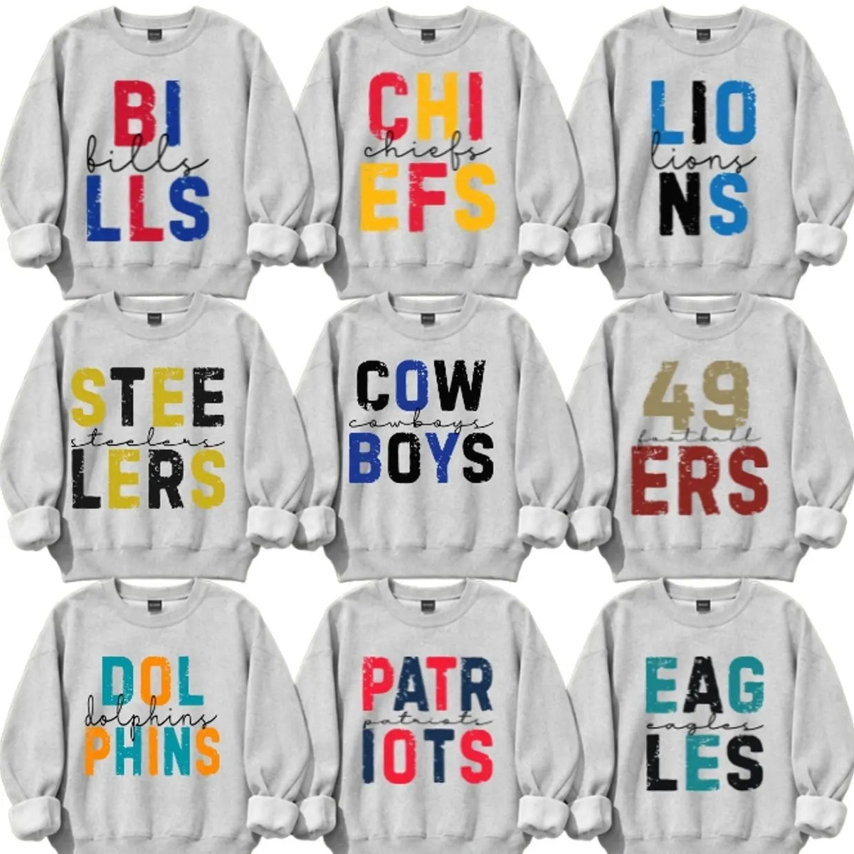 Football Team Name Graphic Vintage Sports Fan T-Shirt / Sweatshirt / Hoodie