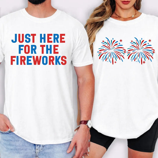 Funny Couples Fourth Of July Fireworks T-Shirt / Sweatshirt / Hoodie