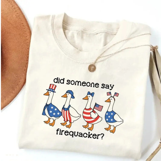 Firequacker Goose Funny 4th of July T-Shirt / Sweatshirt / Hoodie
