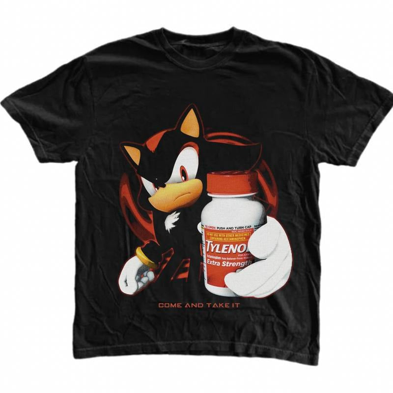 Tylenol Come And Take It Shadow The Hedgehog Sonic Unisex Streetwear T-Shirt / Sweatshirt / Hoodie