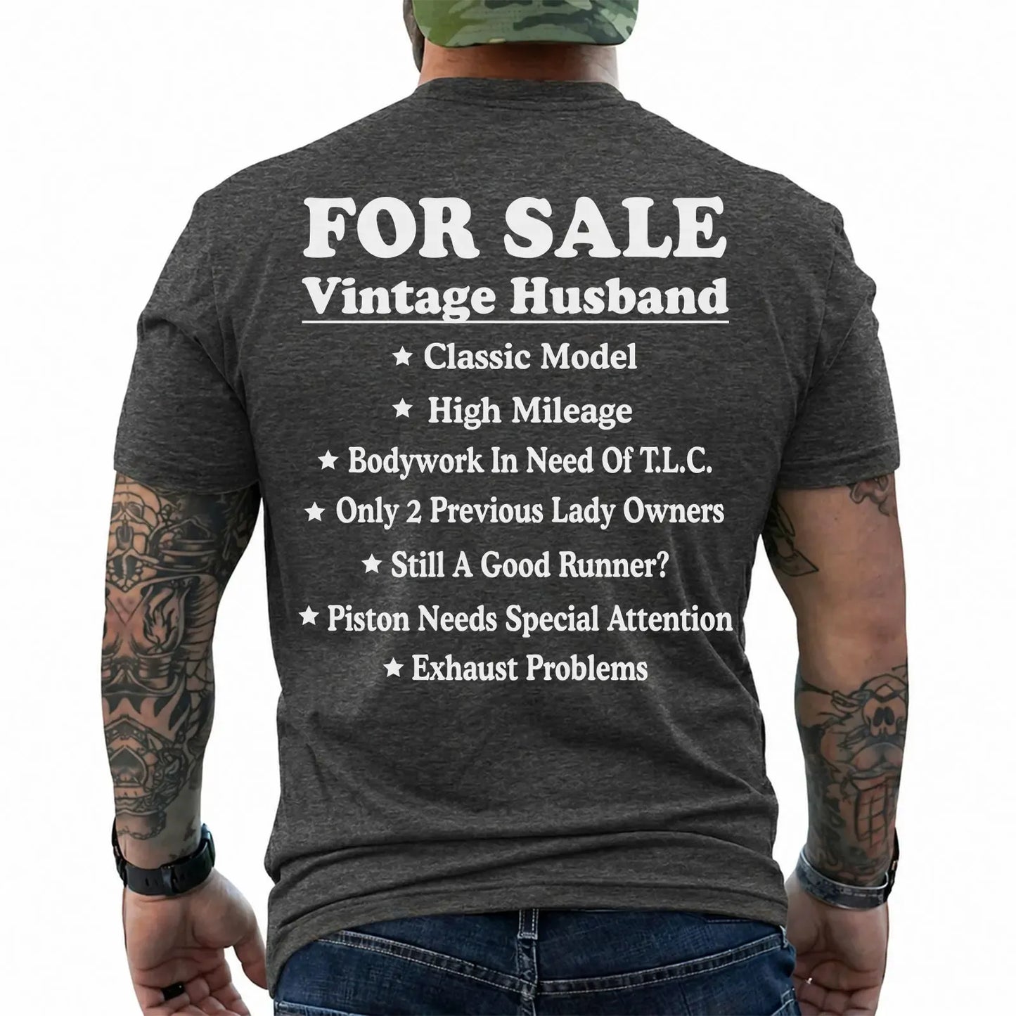 Vintage Husband For Sale Funny Graphic T-Shirt / Sweatshirt / Hoodie