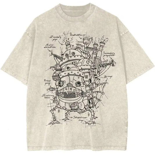 Howl’s Moving Castle Vintage Anime T-Shirt / Sweatshirt / Hoodie