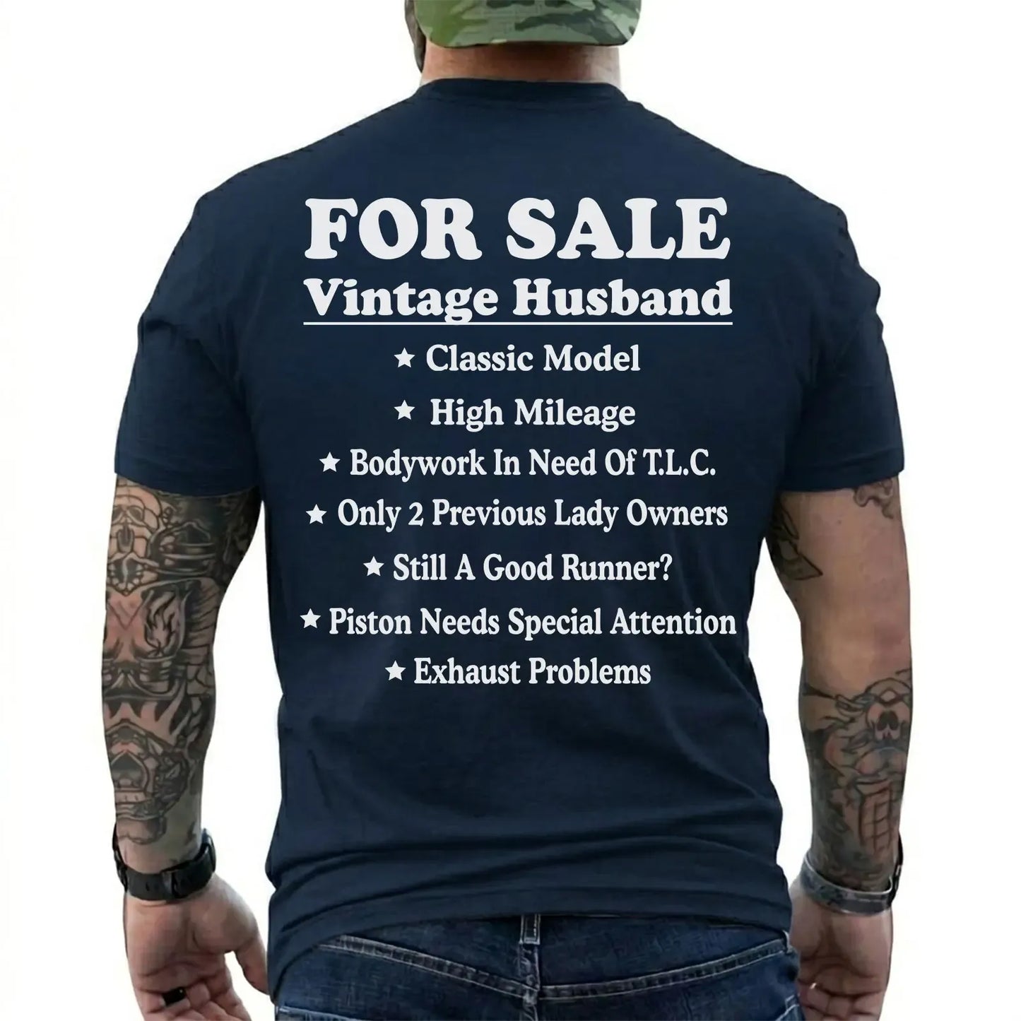 Vintage Husband For Sale Funny Graphic T-Shirt / Sweatshirt / Hoodie