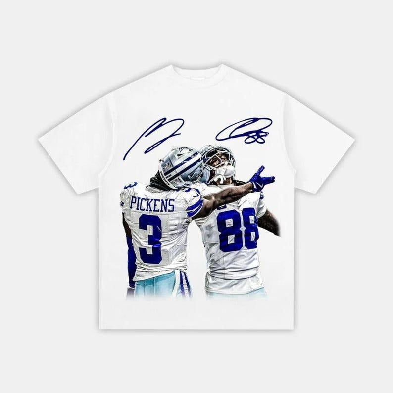CeeDee Lamb and George Pickens Graphic Football Fan Street Style T-Shirt / Sweatshirt / Hoodie