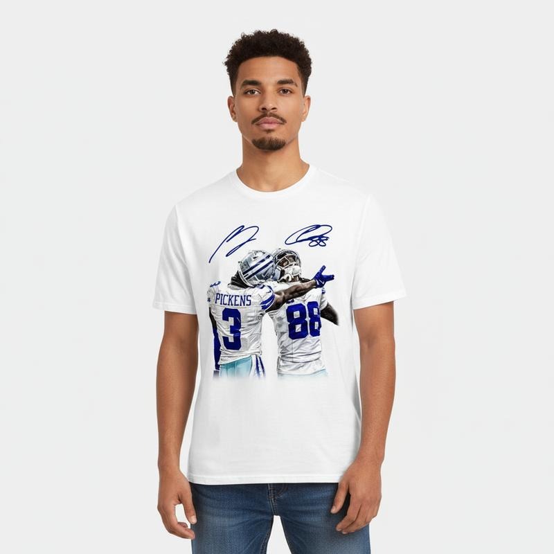 CeeDee Lamb and George Pickens Graphic Football Fan Street Style T-Shirt / Sweatshirt / Hoodie