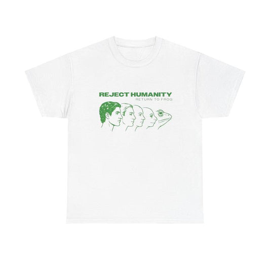 Reject Humanity Return To Frog Evolution Meme T-Shirt / Sweatshirt / Hoodie