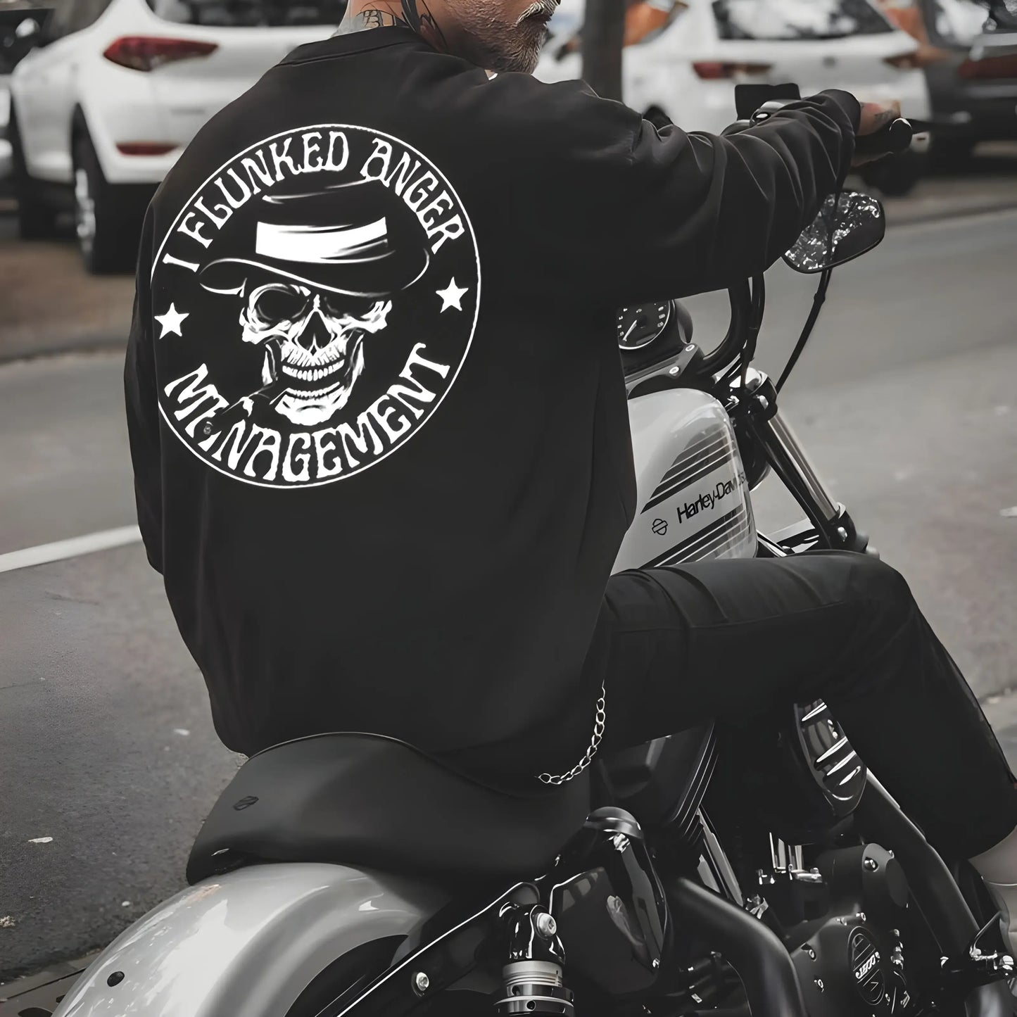 I Flunked Anger Management Smoking Skull T-Shirt / Sweatshirt / Hoodie