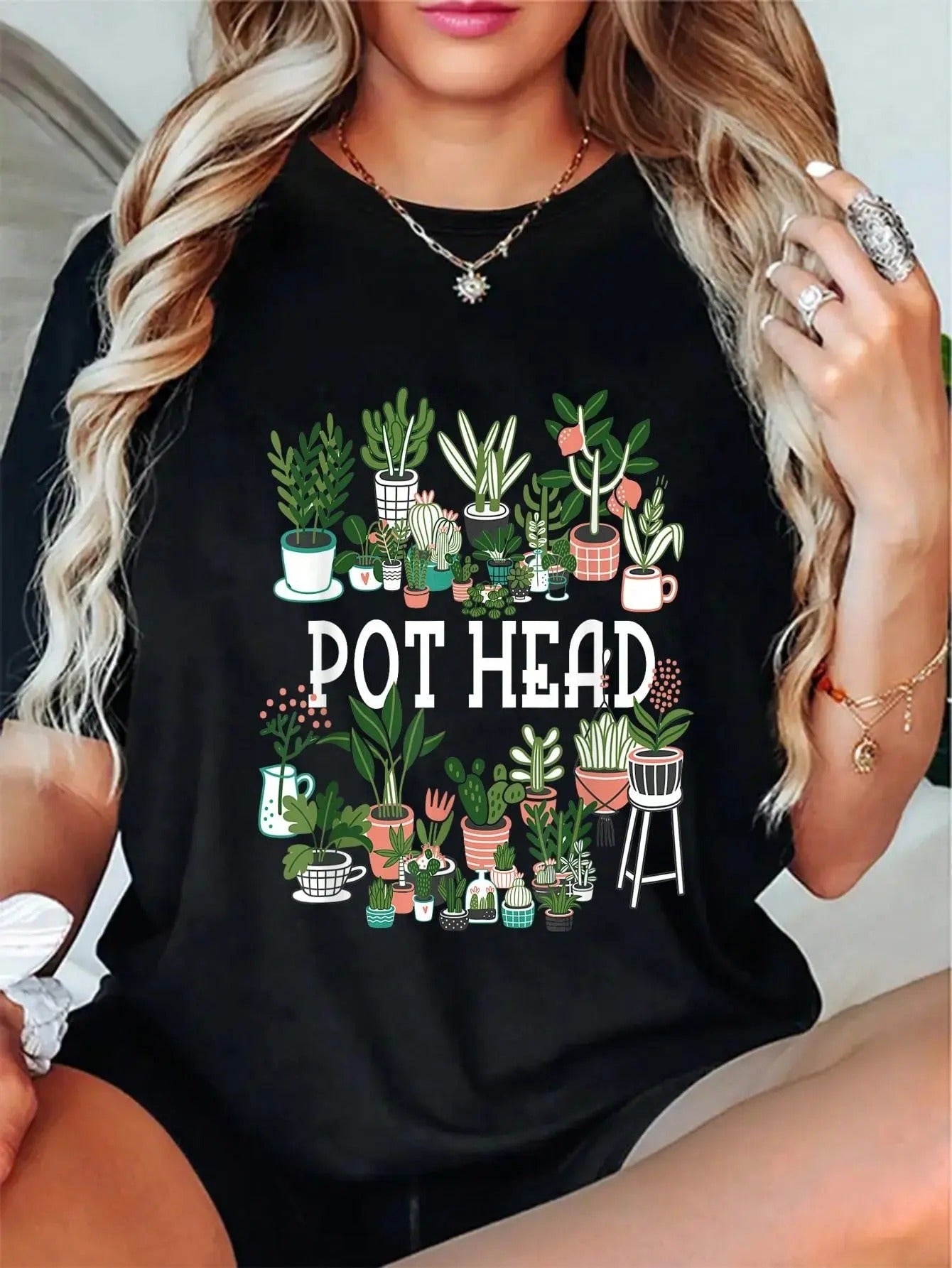 Plant Lover And Gardener: Pot Head Succulent T-Shirt / Sweatshirt / Hoodie