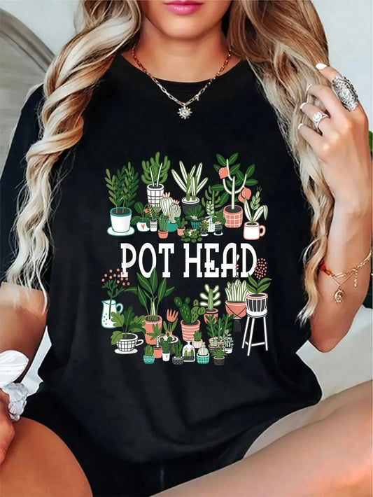 Plant Lover And Gardener: Pot Head Succulent T-Shirt / Sweatshirt / Hoodie