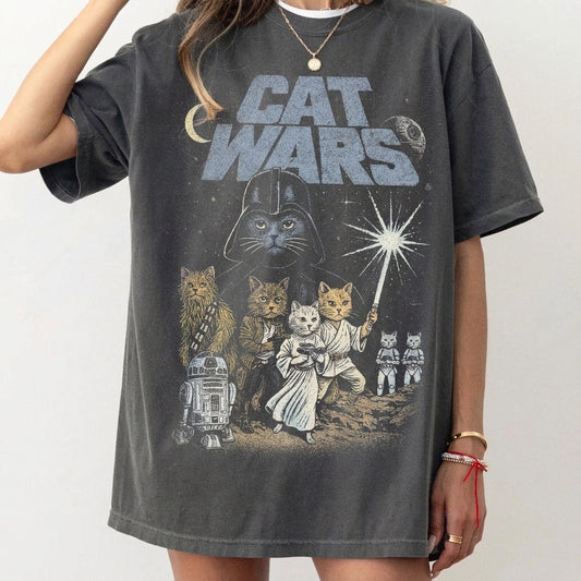 Cat Wars Vintage 90s Graphic T-Shirt / Sweatshirt / Hoodie