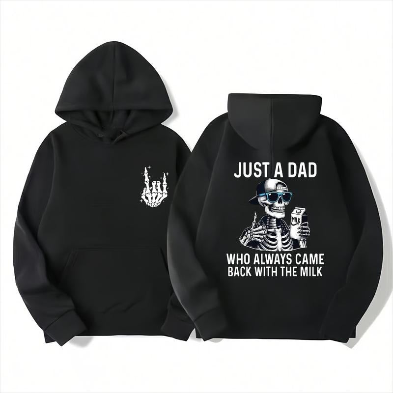 Funny Skeleton Dad with Milk T-Shirt / Sweatshirt / Hoodie