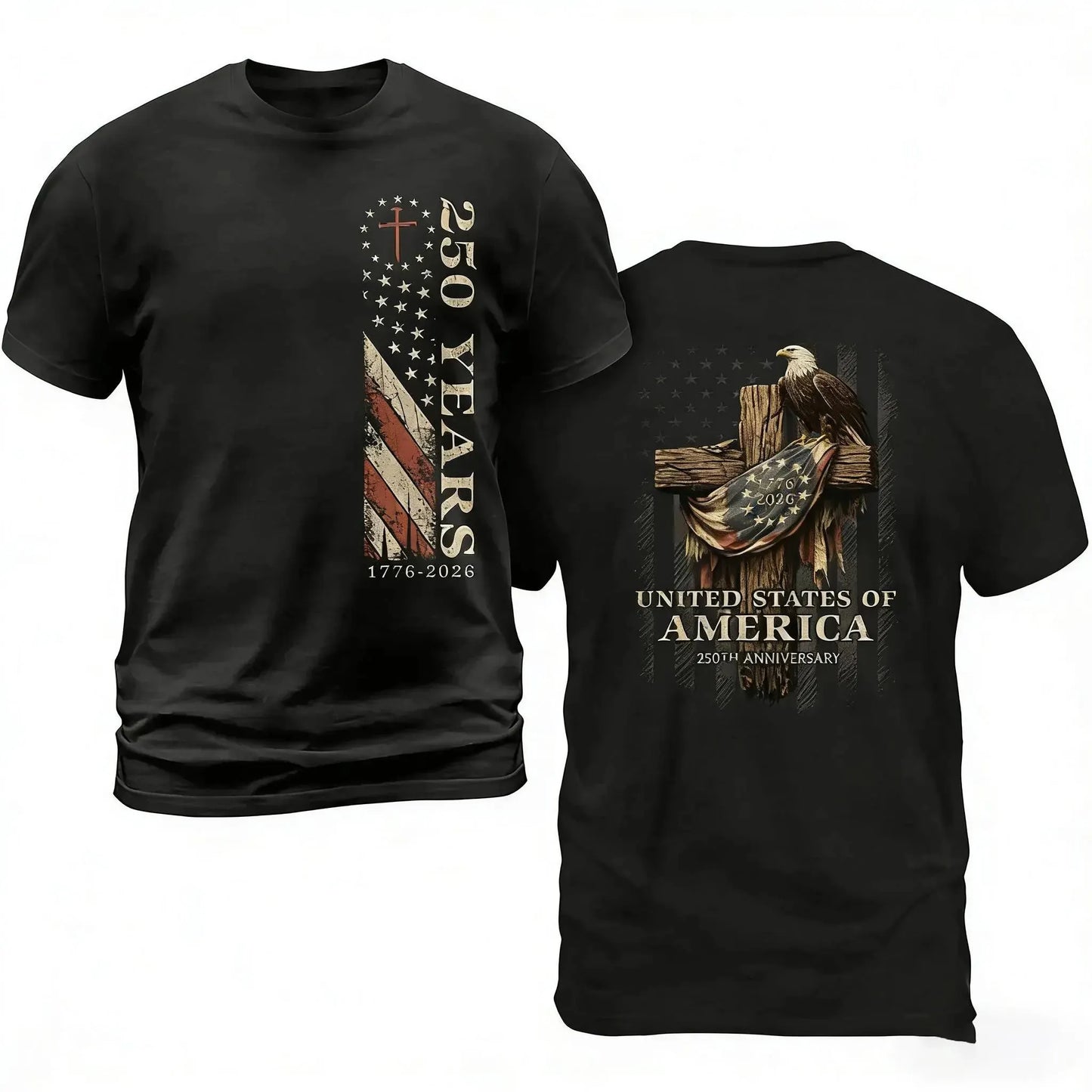 Patriotic Celebrating 250 Years Featuring American Flag And Eagle T-Shirt / Sweatshirt / Hoodie