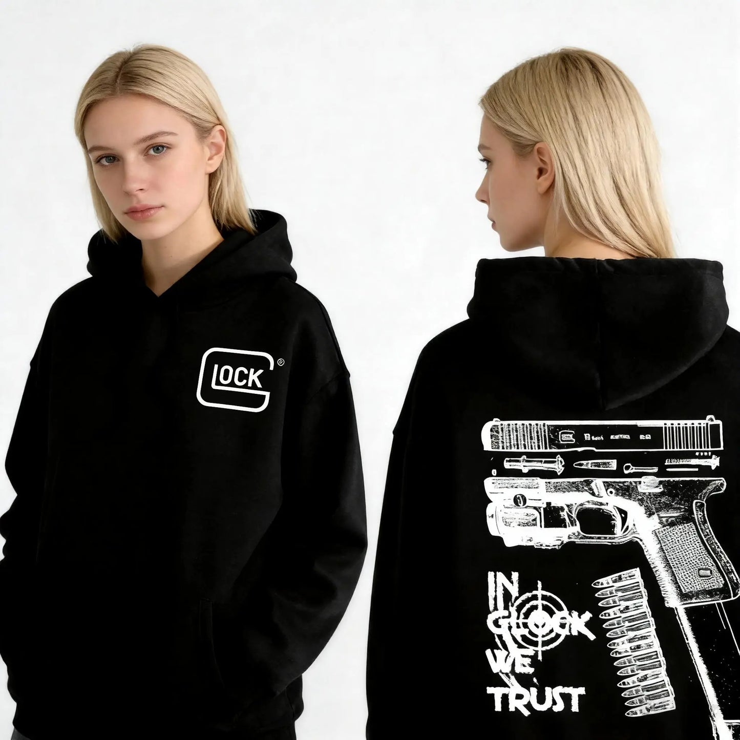 In Glock We Trust Graphic T-Shirt / Sweatshirt / Hoodie
