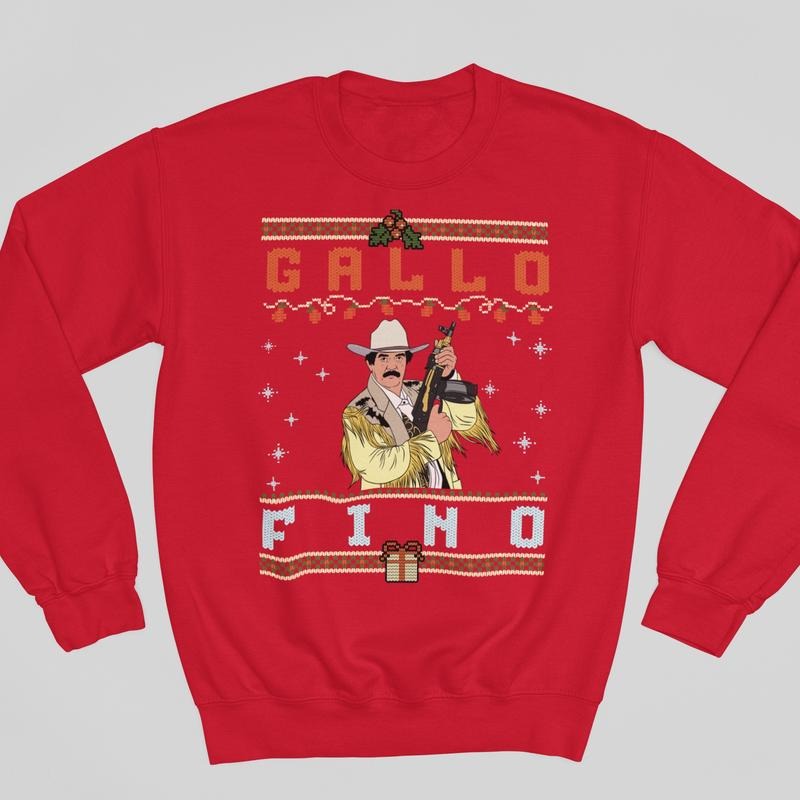 Gallo Fino Funny Retro Western Christmas Ugly Style T-Shirt / Sweatshirt / Hoodie