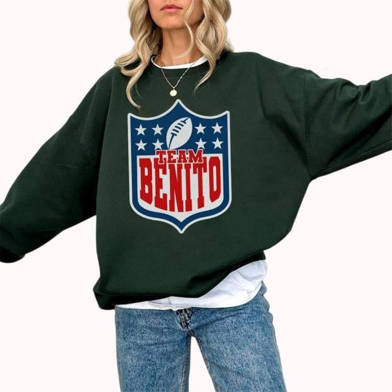 Team Benito Retro Football Shield Graphic T-Shirt / Sweatshirt / Hoodie